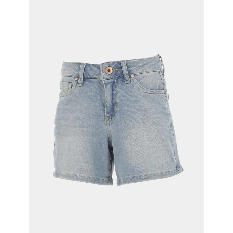 Short en jean salli dentelle bleu fille - Name It | wimod