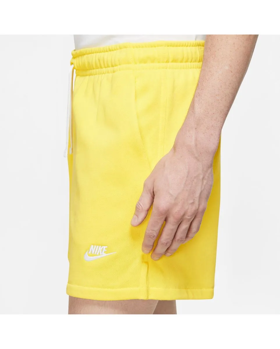 Short Homme M NK CLUB FT FLOW SHORT Jaune