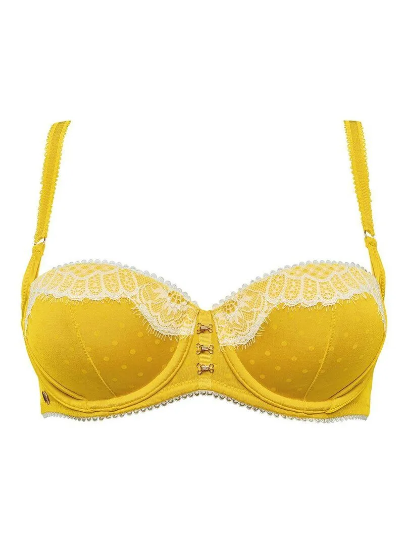 Soutien-gorge ampliforme coque moulée DELICE - Brigitte Bardot Lingerie - Jaune