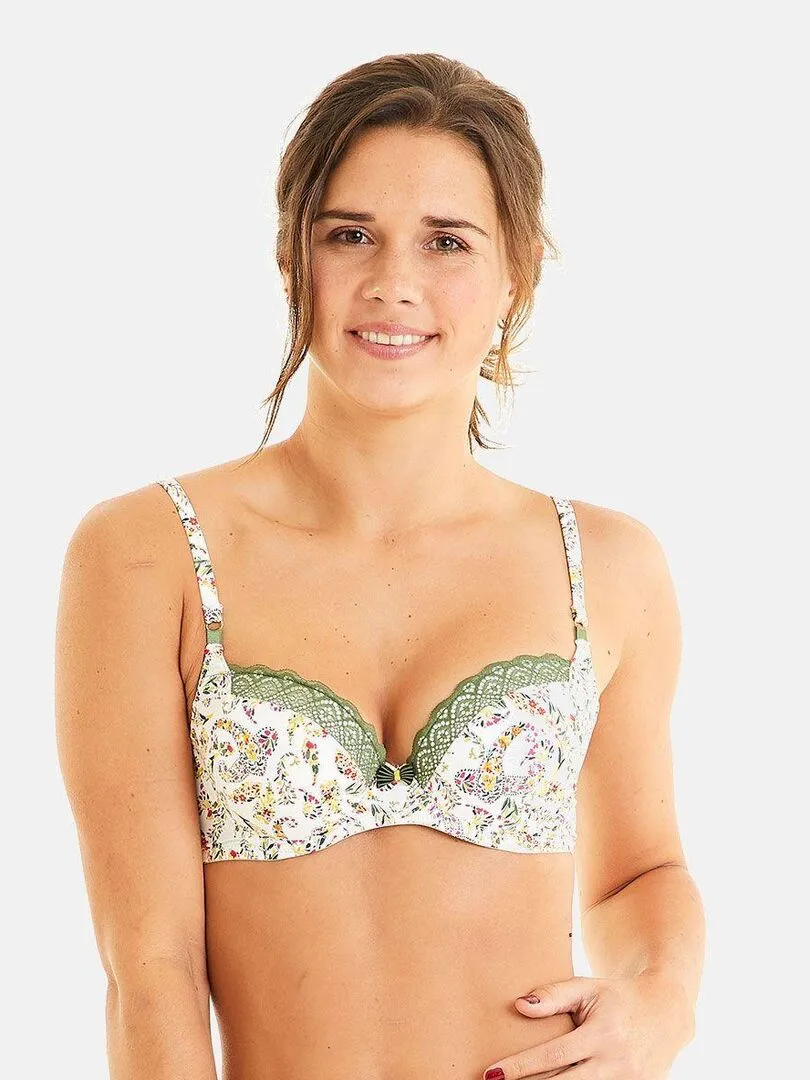 Soutien-gorge ampliforme coque moulée EOLE - Pomm'Poire - Vert