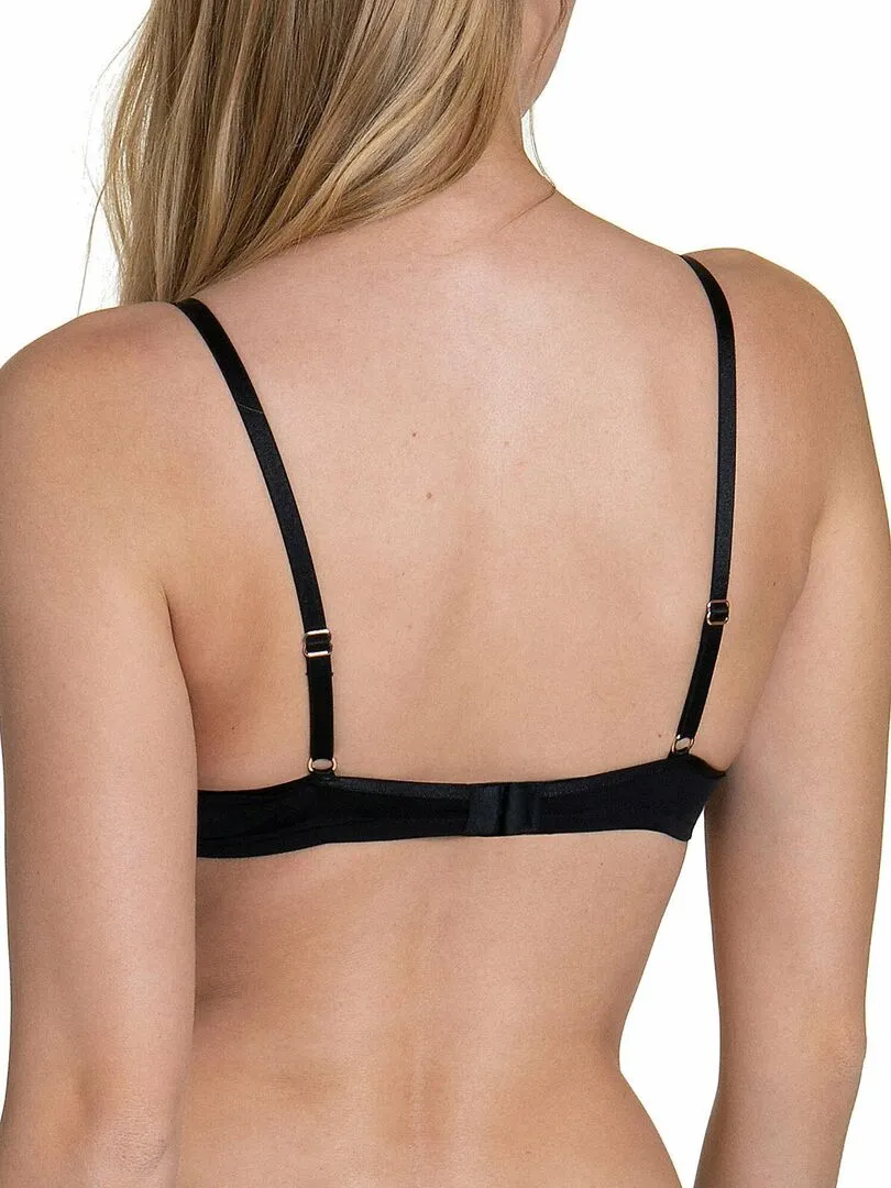 Soutien-gorge armaturé Rose noir - Noir