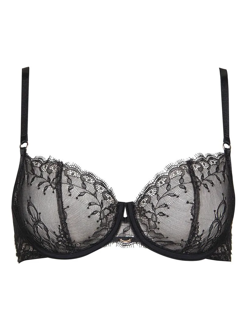 Soutien-gorge armaturé Rose noir - Noir