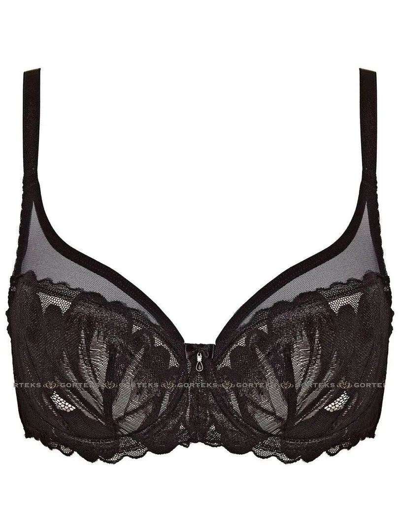 Soutien-gorge balconnet paddé Moon - Noir