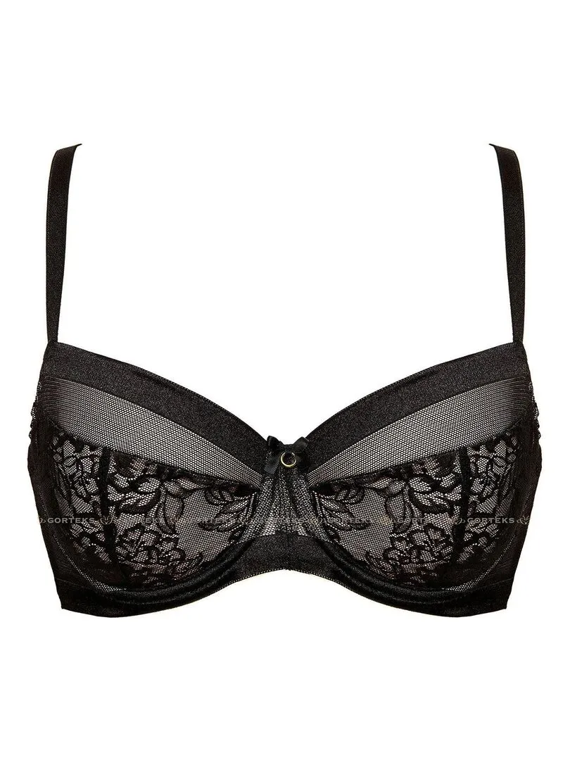 Soutien-gorge balconnet paddé Porto - Noir