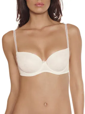 Soutien-gorge balconnet Sparkle Cheek - Ecru