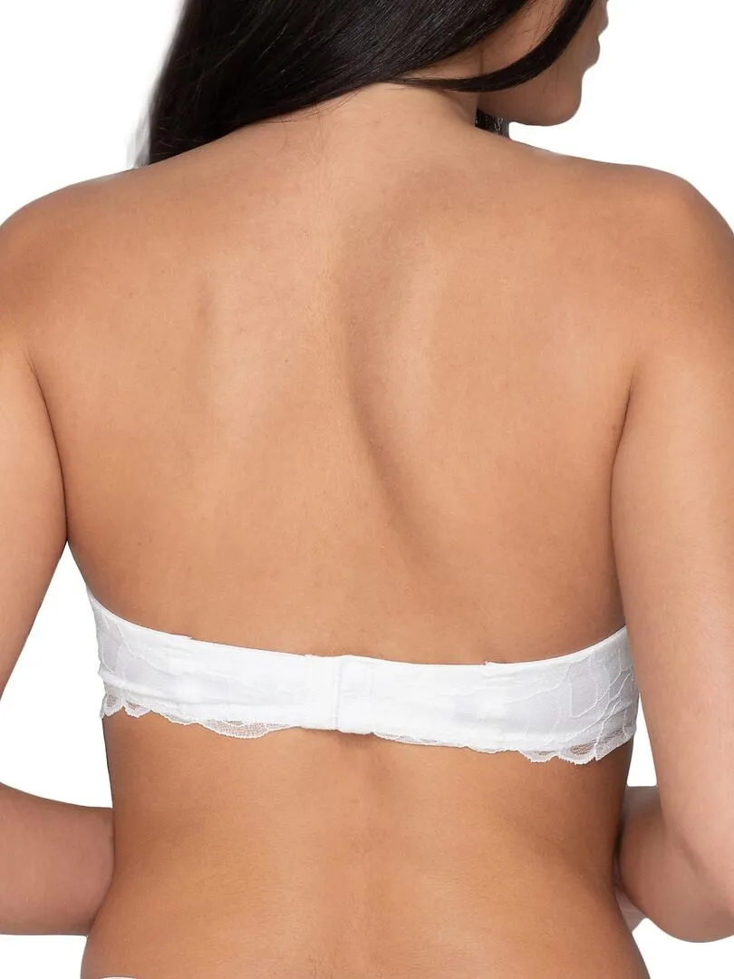 Soutien-gorge bandeau préformé Melody Mariage - Ecru