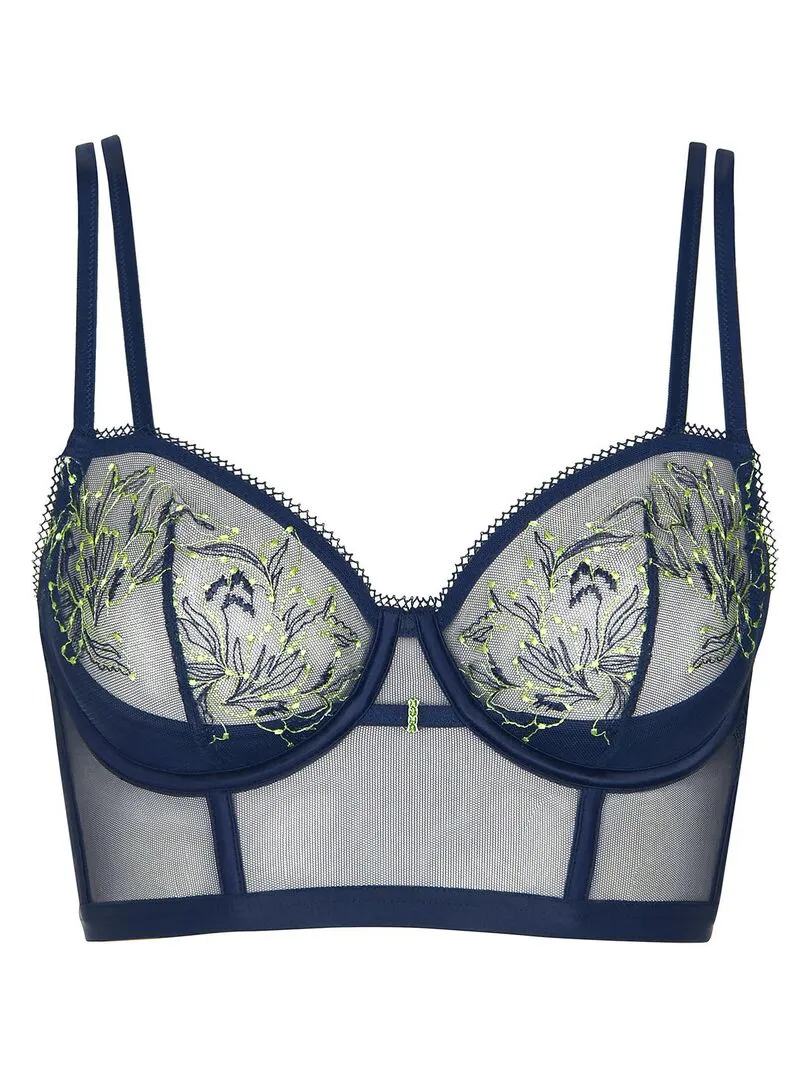 Soutien-gorge bustier armaturé Jive - Bleu