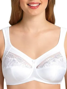 Soutien-gorge confort sans armature bretelles larges Safina - Blanc