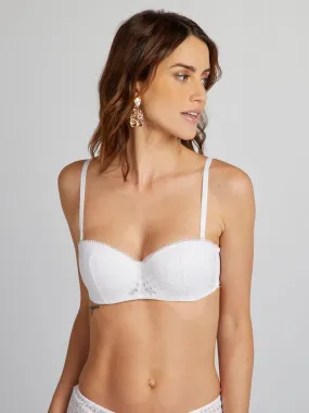 Soutien-gorge corbeille en dentelle - blanc