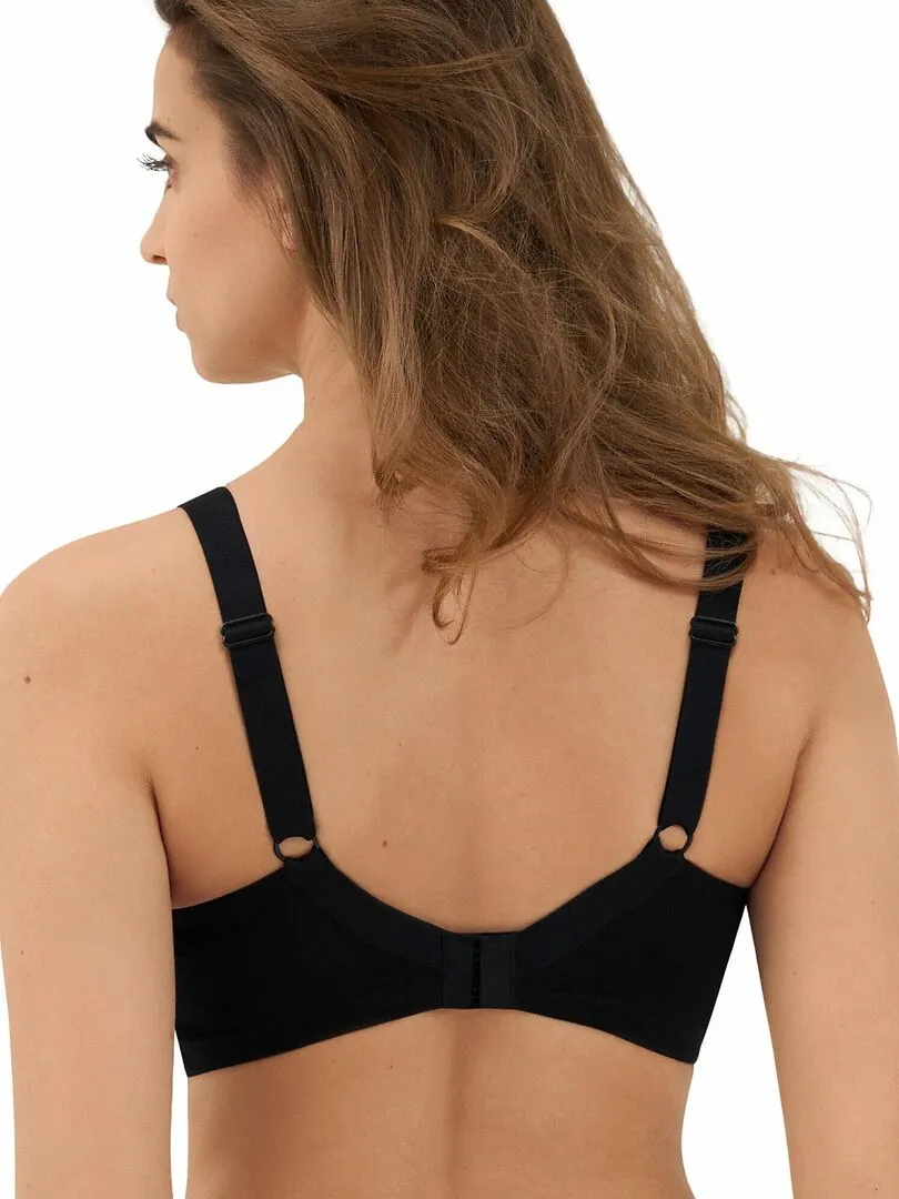 Soutien-gorge d'allaitement préformé sans armatures Lucy - Noir