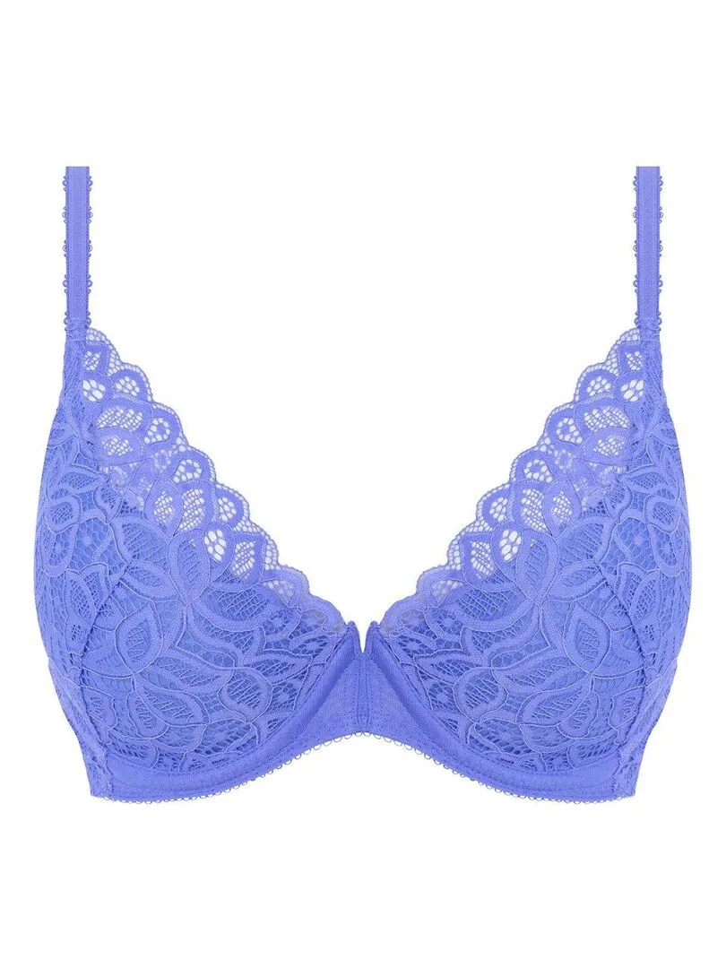 Soutien-gorge extra push-up en dentelle Raffiné - Bleu