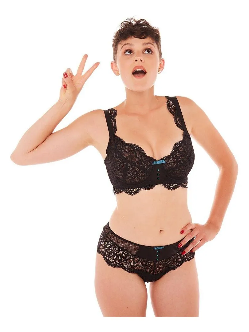 Soutien-gorge grand maintien RIVALE - Pomm'Poire - Noir