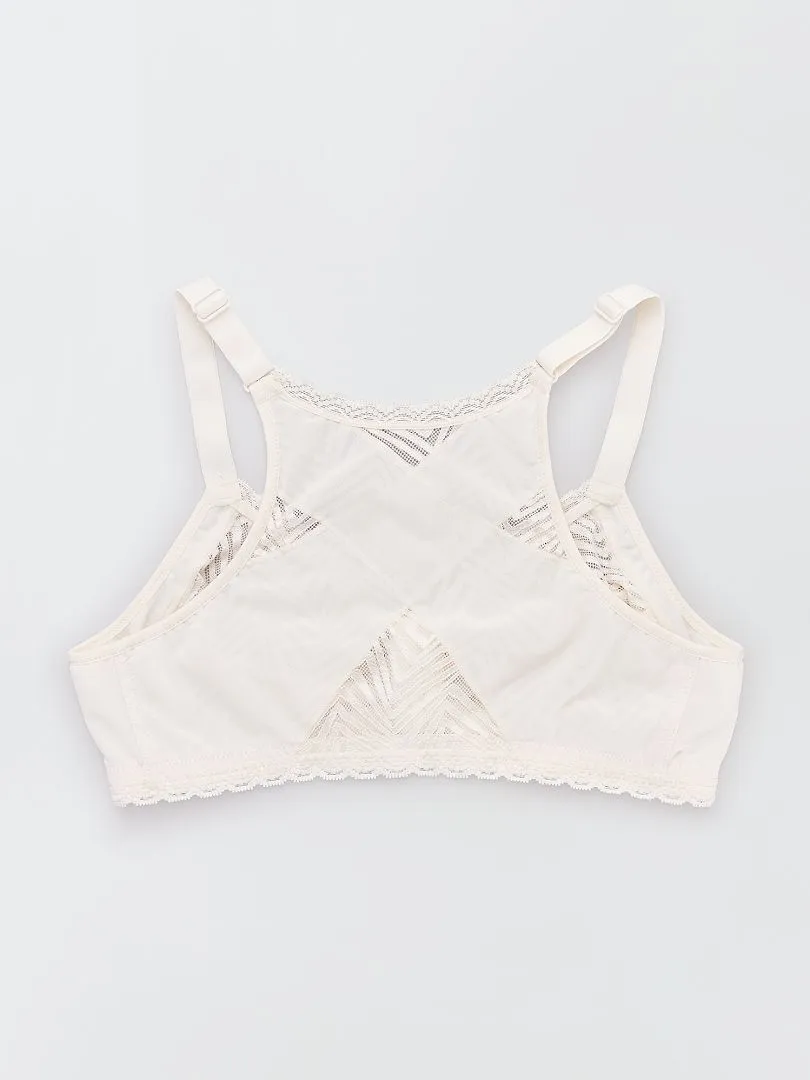 Soutien-gorge Ideal Posture 'Playtex' - nacre