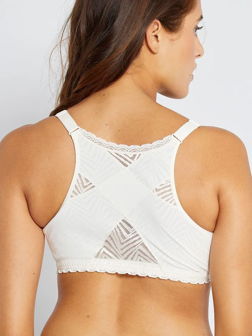 Soutien-gorge Ideal Posture 'Playtex' - nacre