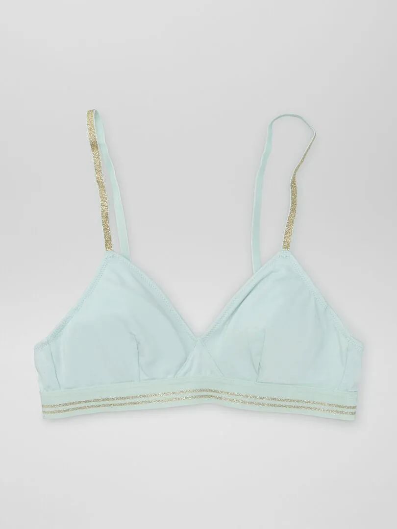 Soutien-gorge pailleté - bleu