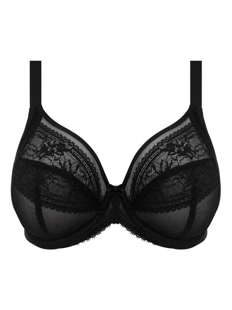 Soutien-gorge plongeant avec renfort latéral Kendra - Noir