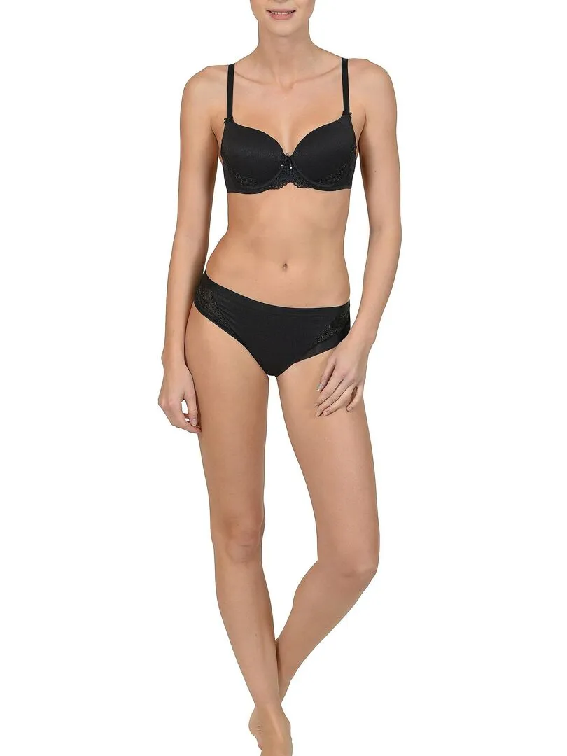 Soutien-gorge préformé Caroline noir F à H - Noir