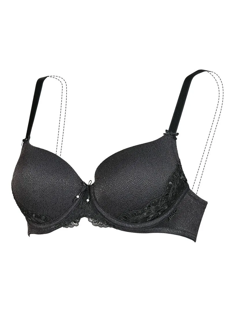 Soutien-gorge préformé Caroline noir F à H - Noir