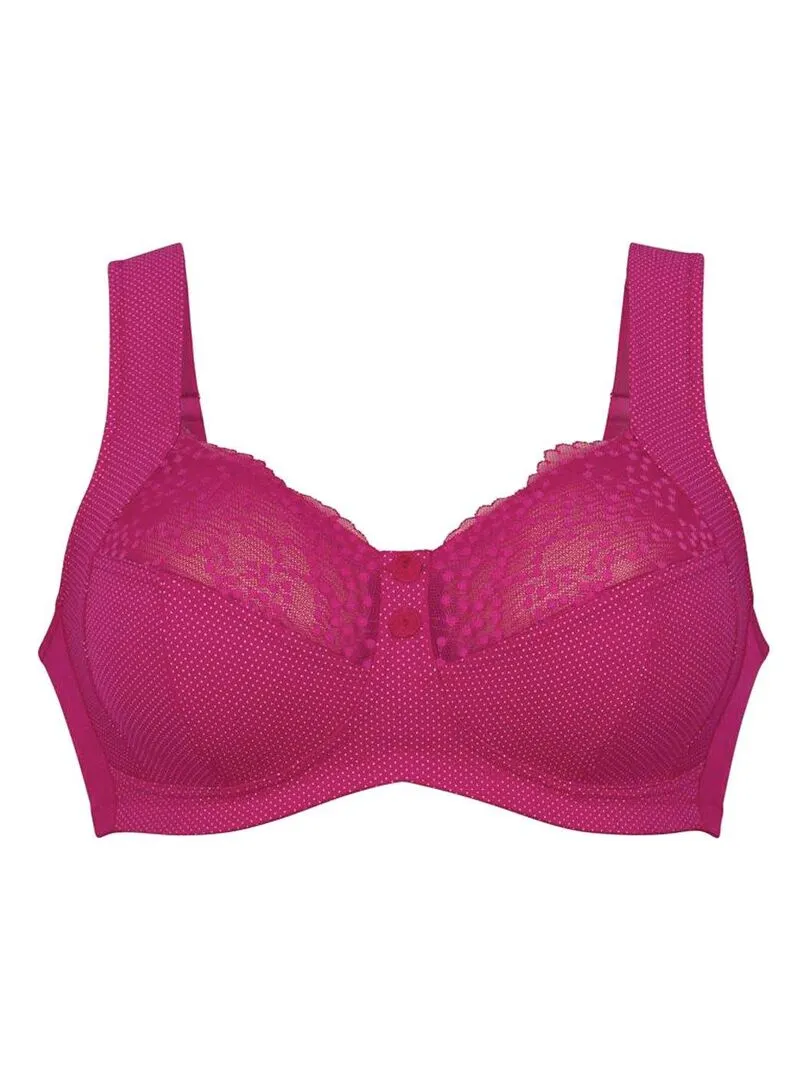 Soutien-gorge sans armatures bretelles larges Orely - Rose