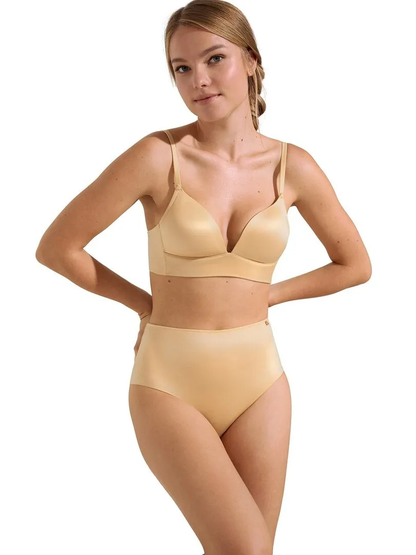 Soutien-gorge triangle préformé sans armatures Naomi - Jaune