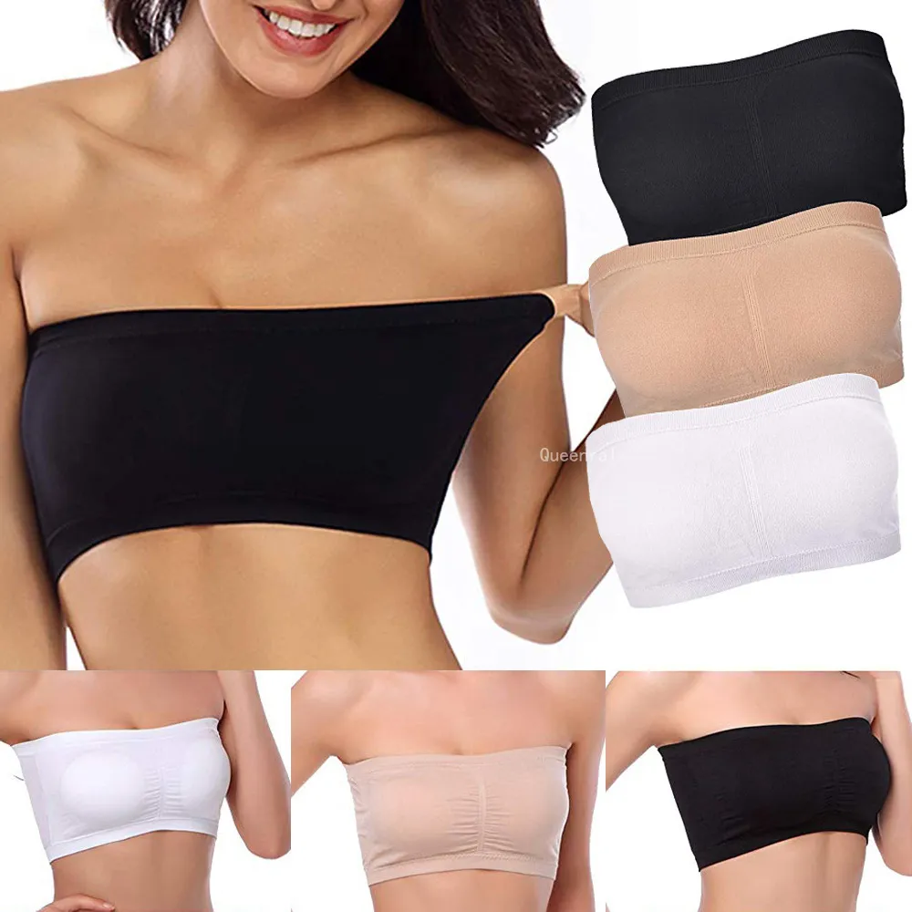 Soutien-gorge tubulaire sans bretelle pour femme