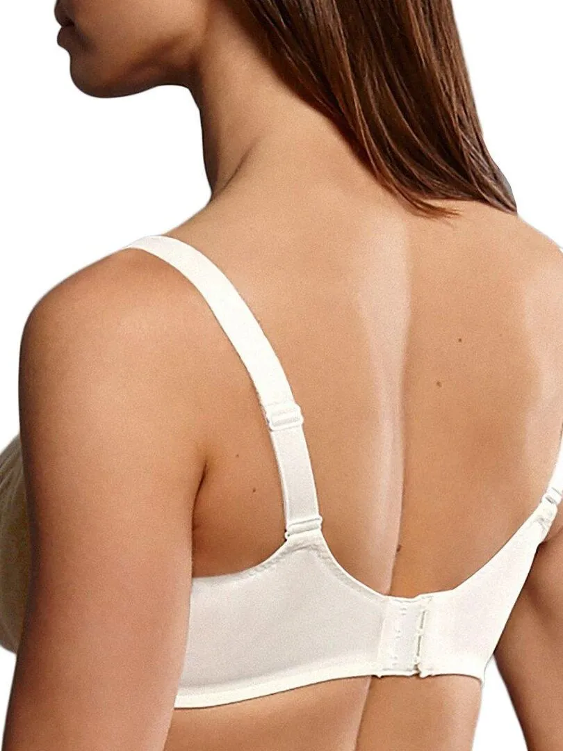 Soutien-gorge à armatures et renfort latéral Fleur - Beige clair