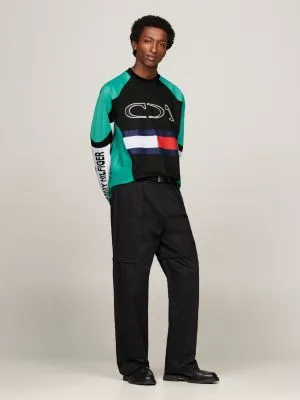 Sweat de course automobile Tommy x Mercedes F1 x CR colour-block | Noir | Tommy Hilfiger