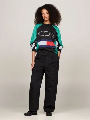 Sweat de course automobile Tommy x Mercedes F1 x CR colour-block | Noir | Tommy Hilfiger