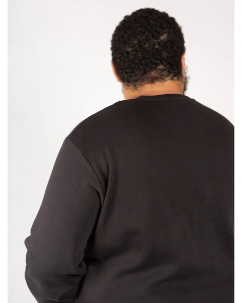 Sweat Noël Ruckfield grande taille noir - Size-factory