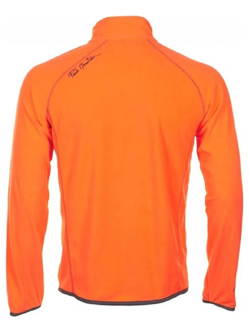 Sweat polaire garçon ECAFONE - PEAK MOUNTAIN - Orange