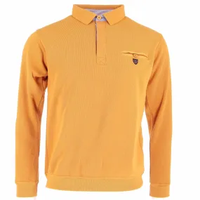 SWEAT POLO YACHT COLLECTION jaune orangé 39.9€ - Matière-noble