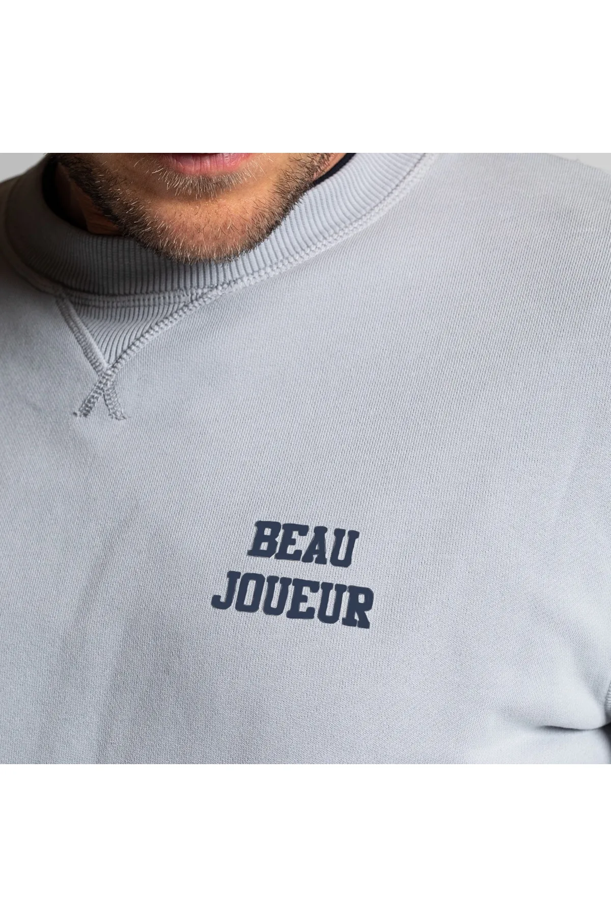 Sweat The Beau | Coton organique | Mode Homme responsable | JAQK Taille S Couleur Gris Bleuté