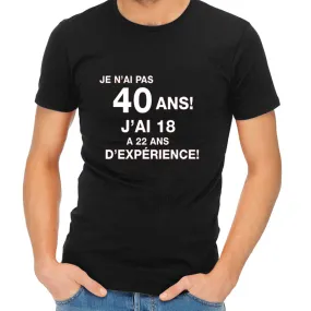 T-shirt anniversaire drôle