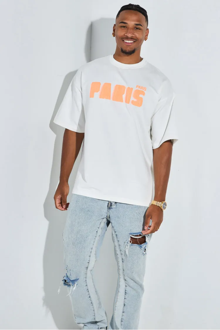 T-shirt blanc " paris "