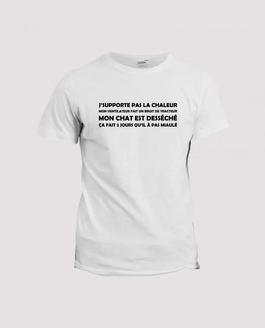 T-shirt John Homer : J'supporte pas la chaleur - La Ligne Shop