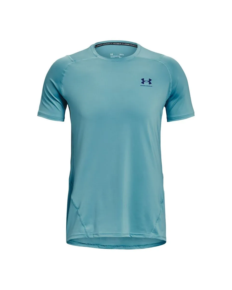 T-shirt manches courtes Homme UA HG ARMOUR FITTED SS Bleu