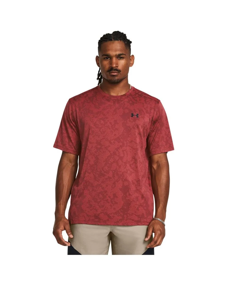 T-Shirt MC Homme UA TECH VENT GEODE SS Rouge