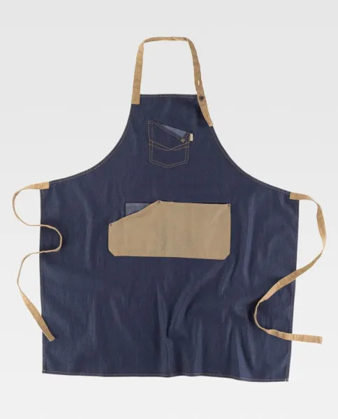 Tablier à Bavette en Tissu Jean et Canvas | Style Moderne