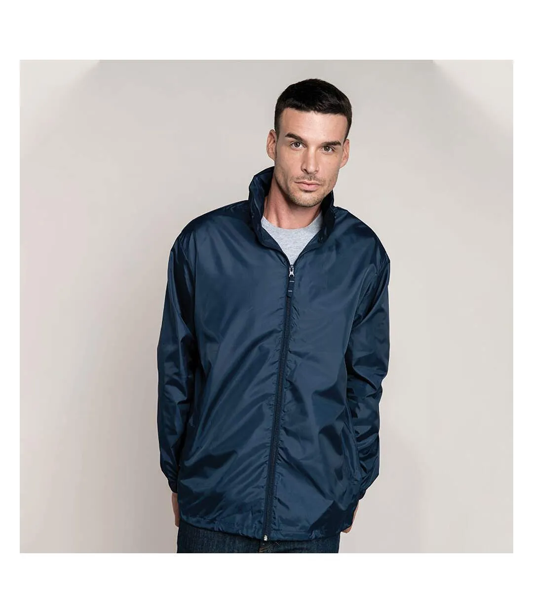 Veste coupe-vent homme bleu marine Kariban