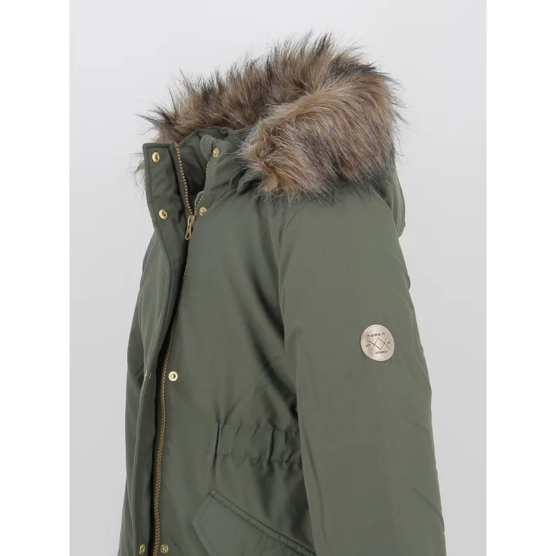 Veste d'hiver parka marlin south kaki fille - Name It | wimod