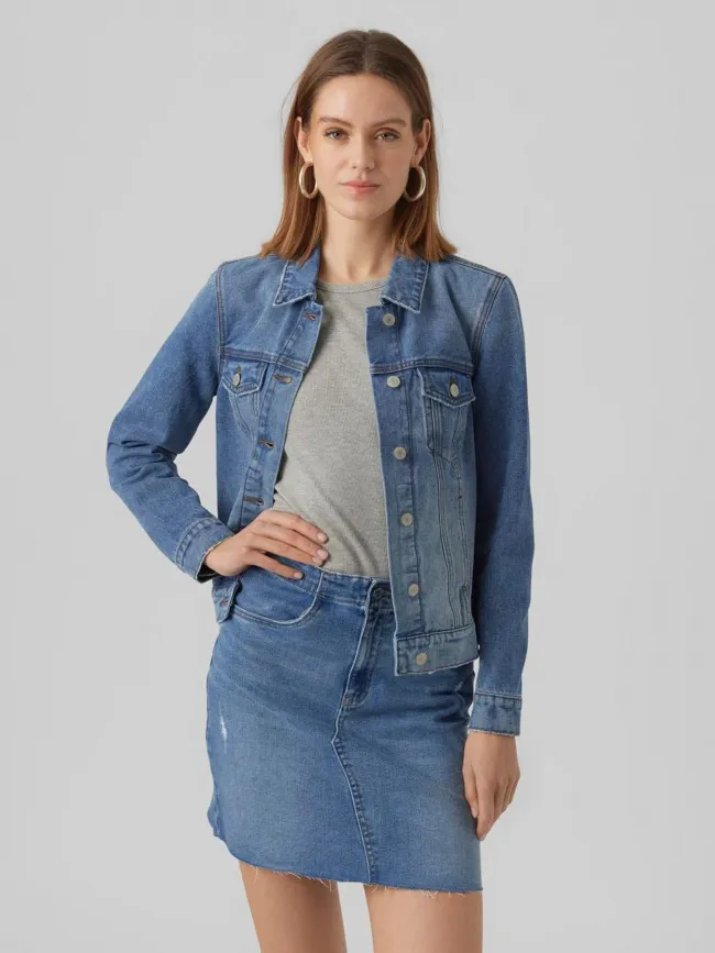 Veste en jean zorica bleu femme - Vero Moda | wimod