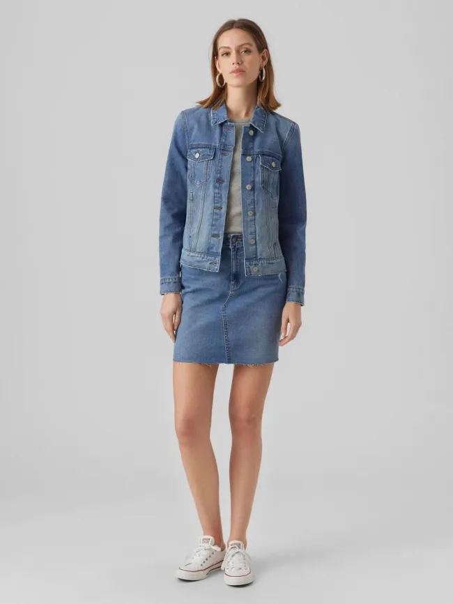 Veste en jean zorica bleu femme - Vero Moda | wimod