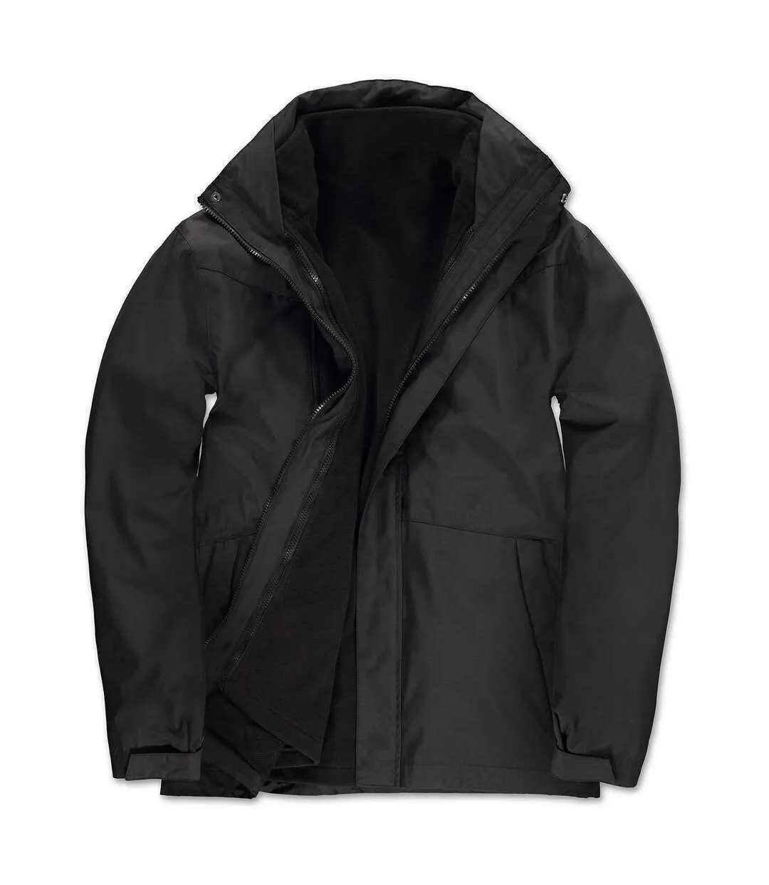 Veste parka 3 en 1 corporate - homme JU873 - noir