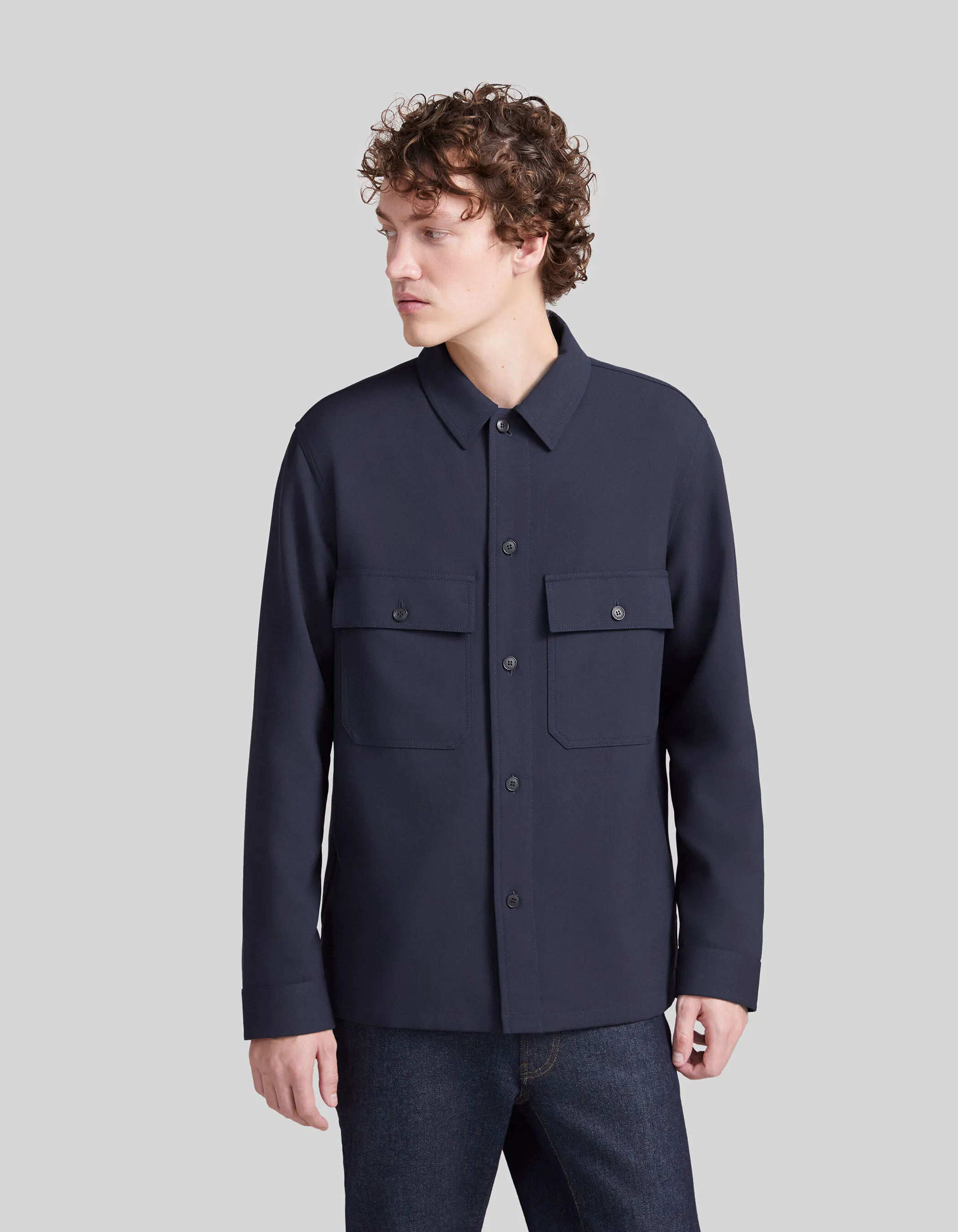 Veste REGULAR marine multipoches Homme