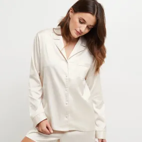 VESTE SATIN BLANC | RougeGorge