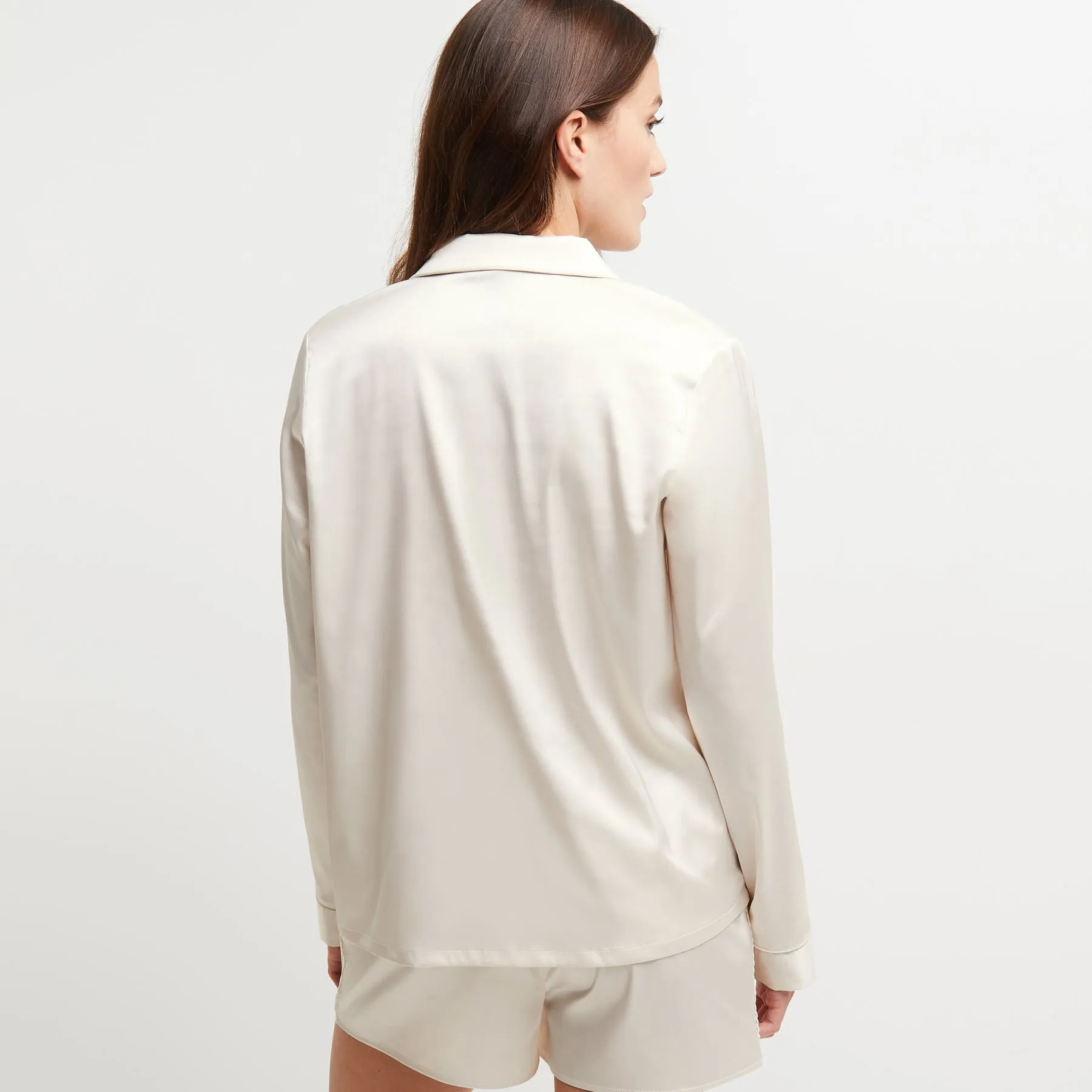 VESTE SATIN BLANC | RougeGorge