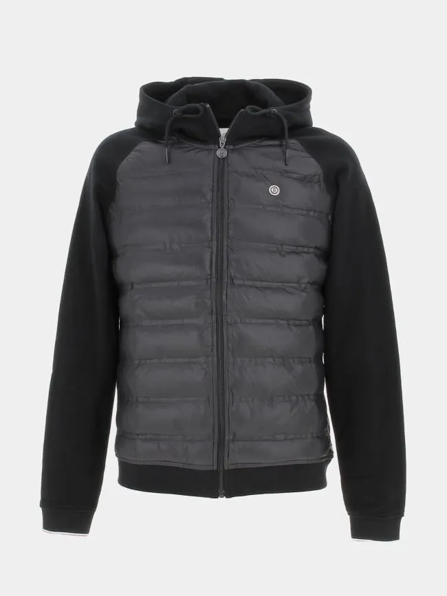 Veste sweat molleton noir homme - Serge Blanco | wimod