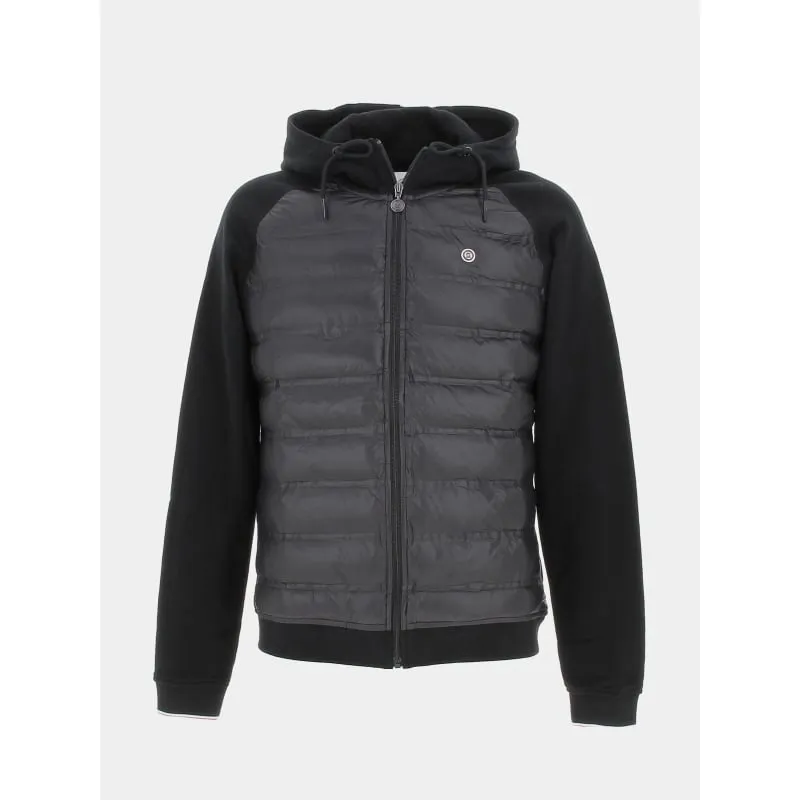 Veste sweat molleton noir homme - Serge Blanco | wimod