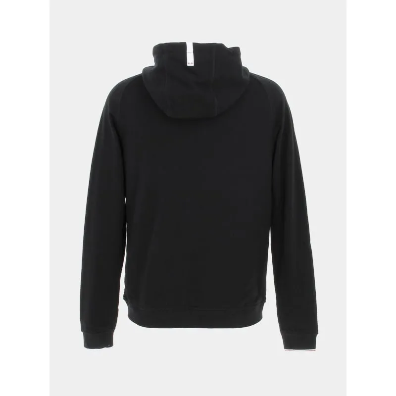 Veste sweat molleton noir homme - Serge Blanco | wimod