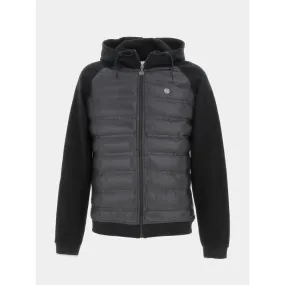 Veste sweat molleton noir homme - Serge Blanco | wimod